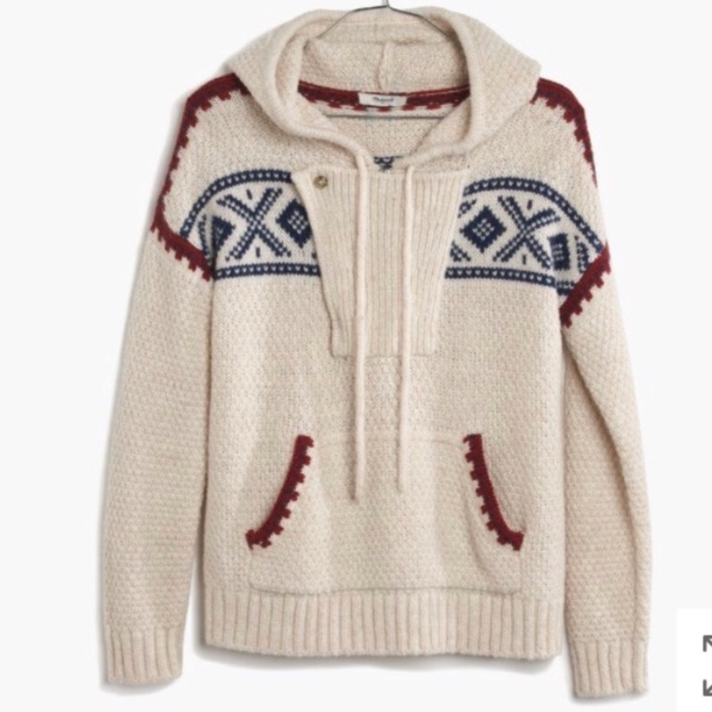 madewell wool hooded sweater